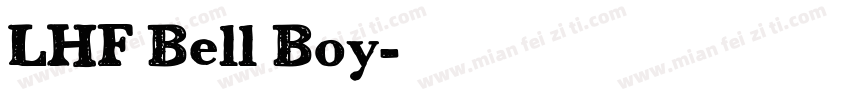 LHF Bell Boy字体转换